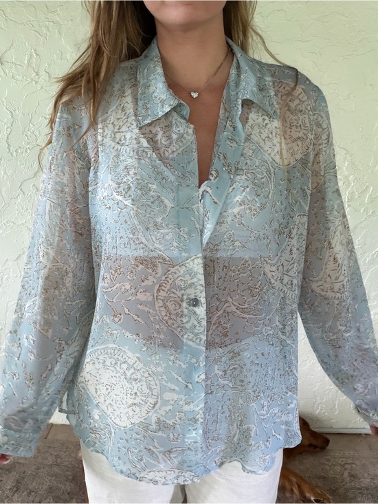 Source Unknown Tops - Jordan size XL sheer long sleeve blouse